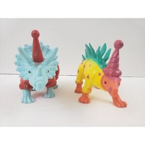 Ankyo Target Party Animal Figures Dinosaur Stegosaurus Triceratops Pajamas Hat